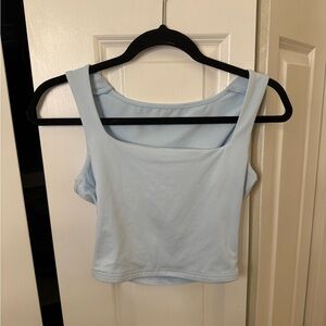 Blue Cropped Tank